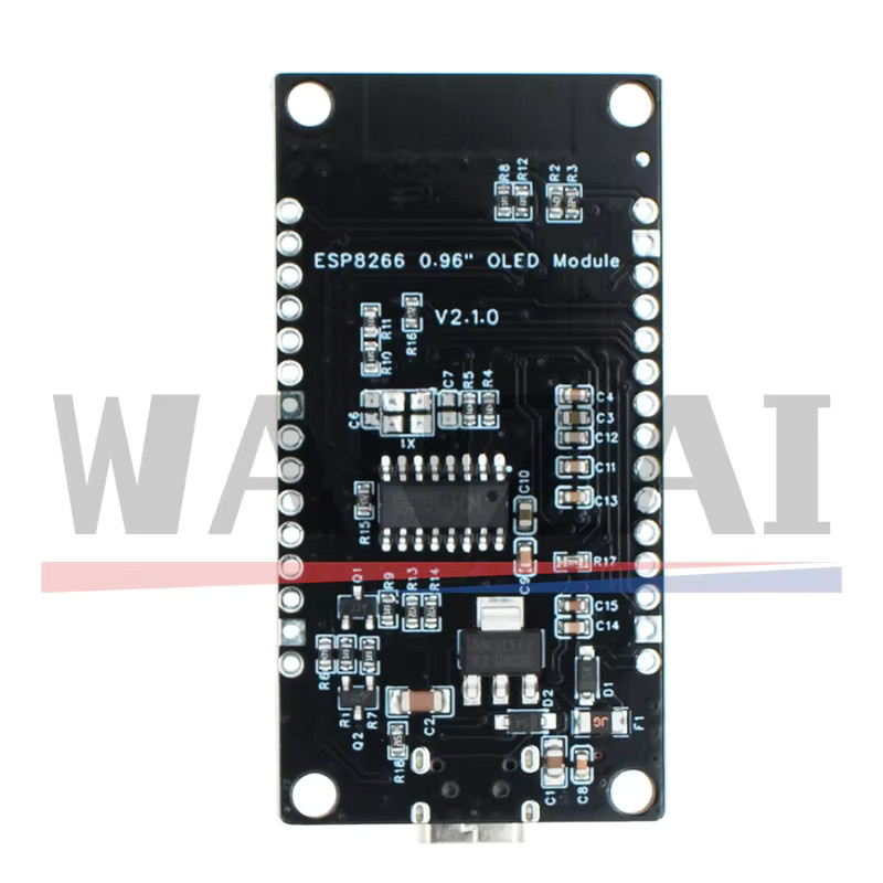 AITEWIN ROBOT NodeMCU ESP8266 Entwicklungsboard mit 0,96 Zoll OLED-Display, ESP-12F WiFi-Modul und USB-C Anschluss in Schwarz - Bild 3