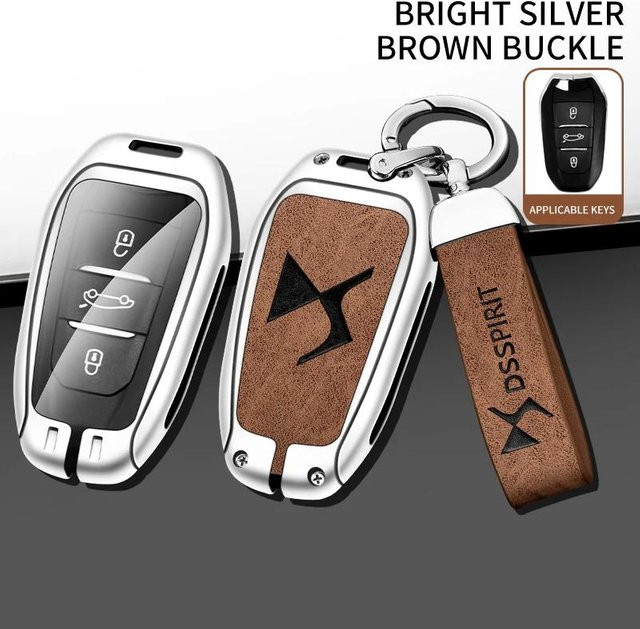 Autoschlüsselanhänger Hülle Schutzschale Set, brown, Unisex - Bild 1