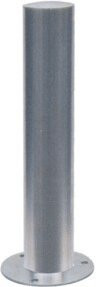 Schake Sperrpfosten Typ 40204P aus Edelstahl in Silber, ortsfest zum Aufdübeln, Durchmesser: 20,4 cm, Höhe: 60 cm, geschliffen - Bild 1