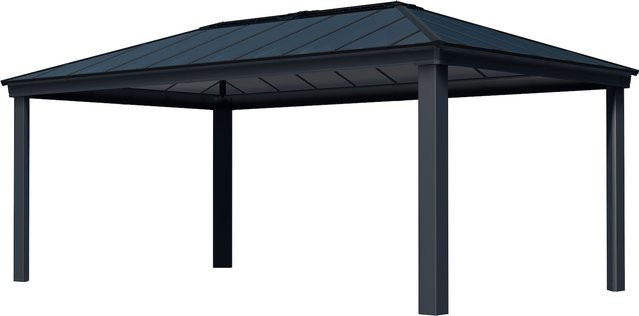 Palram - Canopia Dallas Gartenpavillon Anthrazit B: 610 cm, T: 430 cm, H: 430 cm - Bild 2