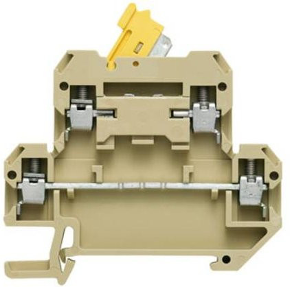 Weidmüller Messtrennklemme 0263660000 Schraubanschluss Beige und Gelb 50 Stück - Bild 1