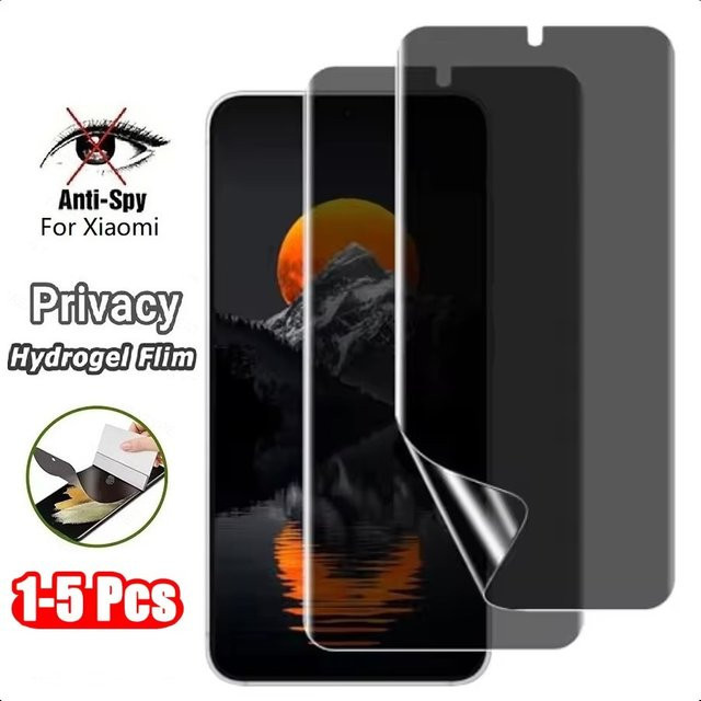 Privatsphäre Hydrogel Film Anti-Spy Displayschutz für Realme C55 C53 C51 C31 C33 C35 C20 C21 C25 in Transparent - Bild 1