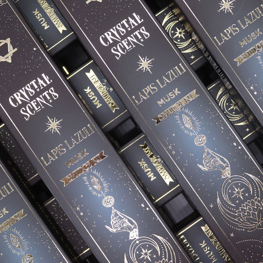 SHAMTAM Lapis Kristall Düfte Räucherstäbchen Moschus in Blau - Bild 4