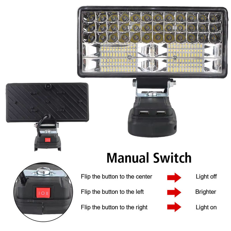 Makita LED Arbeitsleuchte und Campinglampe für 18 V Li-Batterien in Schwarz, Durchmesser: 20,32 cm - Bild 6