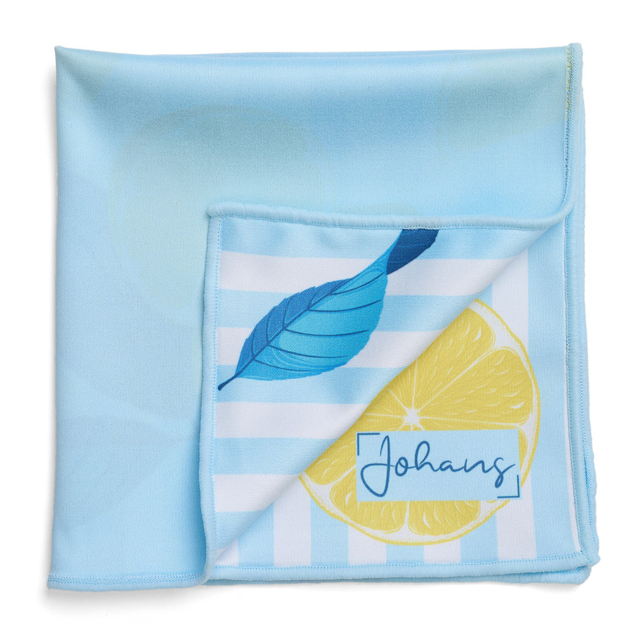 Johans Brillenputztuch Capri in Blue Multicolour, B/T/H: 30 x 30 x 30 cm - Bild 1