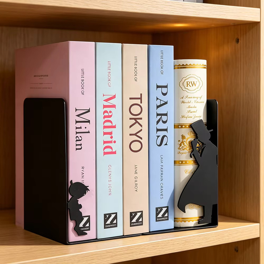 Kaito Kid Metall-Buchstütze in Schwarz als dekoratives Ornament für dein Büro oder deine Bibliothek - Bild 2