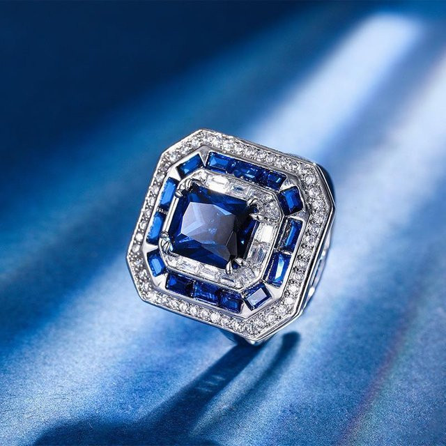YIRAN Ring, Kupfer, Zirkonia, gray, Damen - Bild 1
