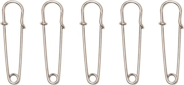 Rico Design Kiltnadeln Set, 3,8 cm, 5 Stück, Silber, Unisex - Bild 1
