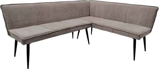 HTI-Living Eckbank Mesilla in Braun mit Chenille-Optik, kurzer Schenkel rechts, B/T/H: 195 x 154 cm - Bild 1