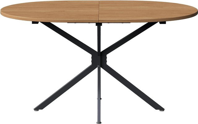 okwish Esstisch Oval für 4-6 Personen in Braun, B/T: 120 x 80 cm - Bild 1