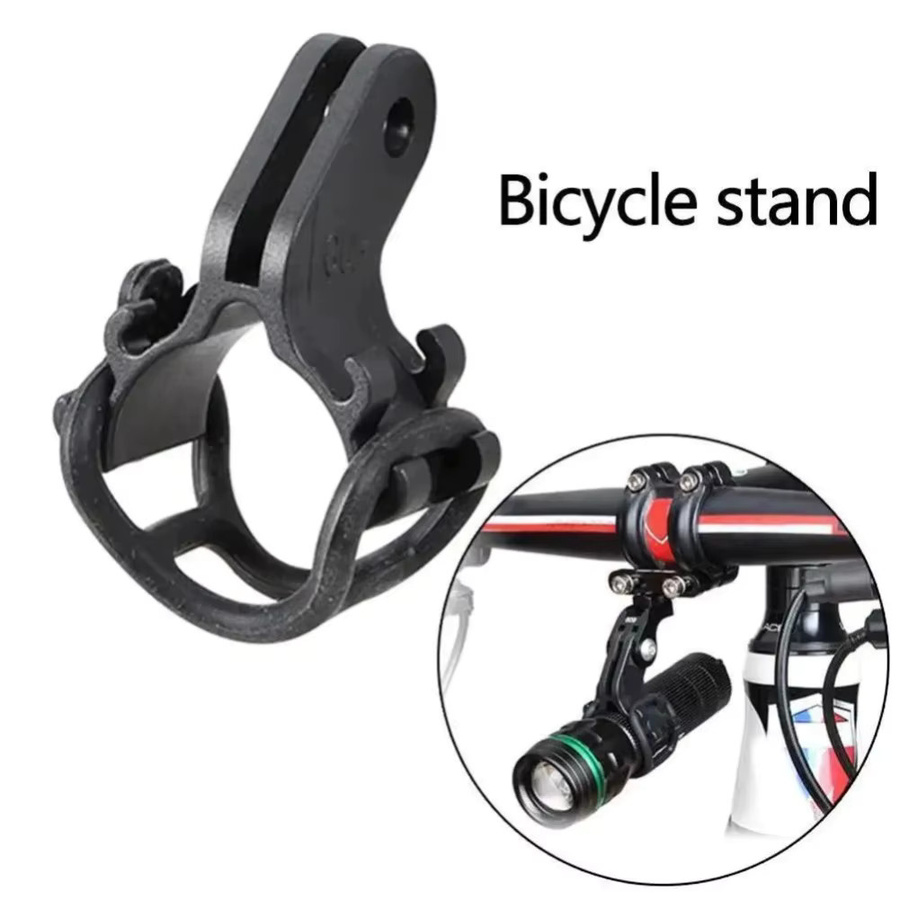 Verstellbare Fahrrad-Halterung in Schwarz für GoPro und Taschenlampen oder Kennzeichen - Bild 4