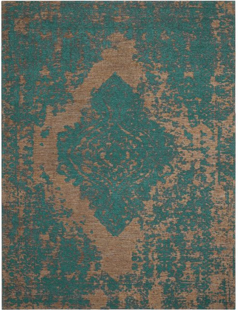 Flachgewebe-Teppich Marbella in Türkis im Vintage-Orientalischen Stil, B: 120 cm, L: 170 cm - Bild 1