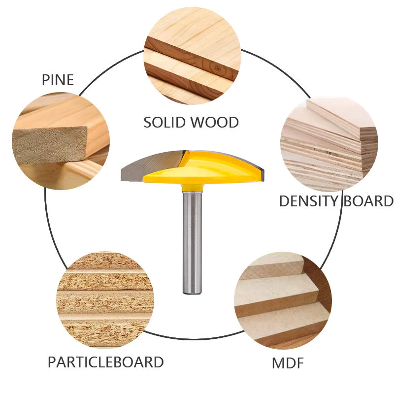 Xcan Schüsselfräser für Holzbearbeitung mit 1/4 Zoll Radius und verschiedenen Schaftstärken - Bild 4
