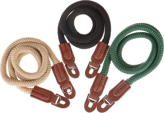 Vintage Kamera-Halsband aus Baumwolle und Leder für SLR und Digitalkameras, KOQZM, Schwarz/Mehrfarbig - Bild 1