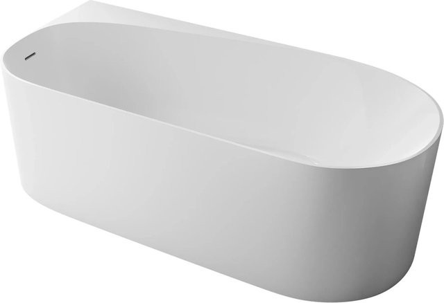 Bernstein Freistehende Badewanne ONDA CORNER aus Acryl in Weiß Glänzend, Einbau Links - Bild 1