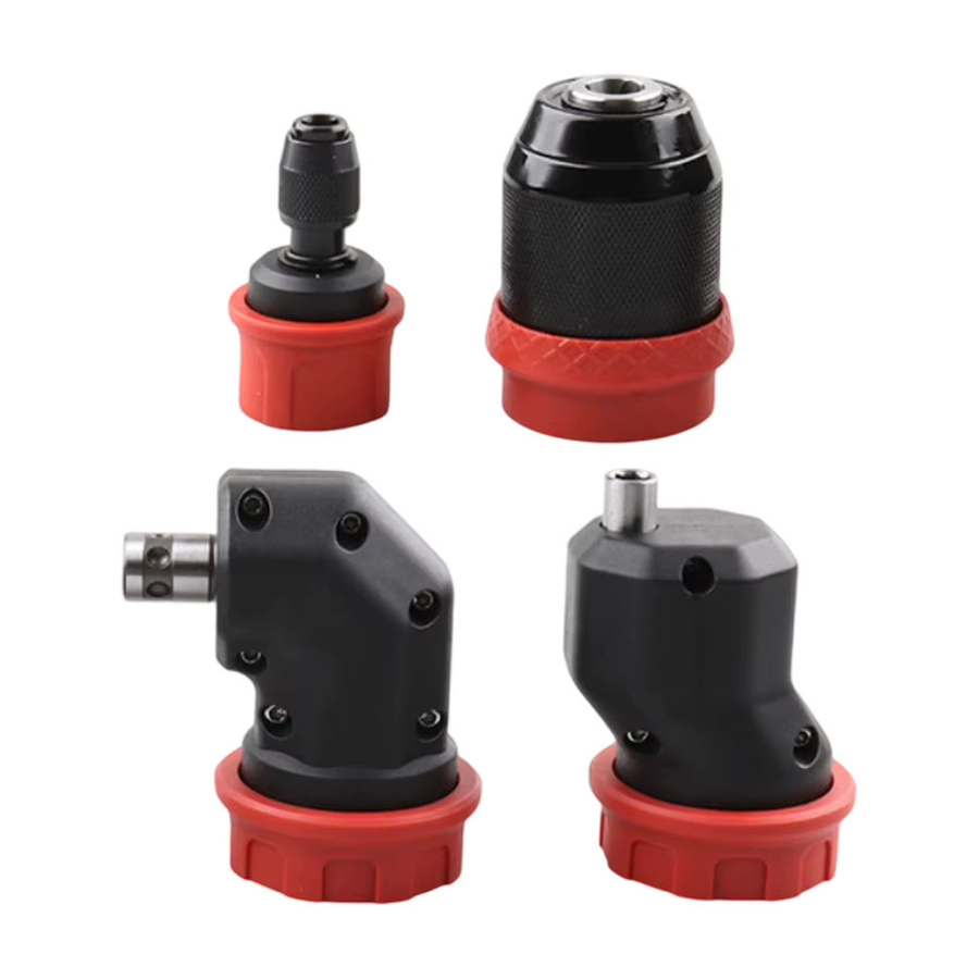 DAZZLEEX Elektrischer Bohrer Umwandlungsadapter mit Quick-Release Bohrfutter für 6,35 mm Bits in Schwarz - Bild 3