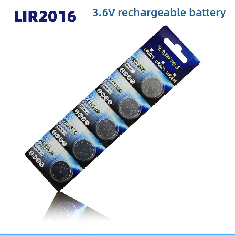 Koonenda LIR2016 Wiederaufladbare Lithium-Knopfzelle 3,6 V 20 mAh in Silber als Ersatz für CR2016 Münzbatterien - Bild 2