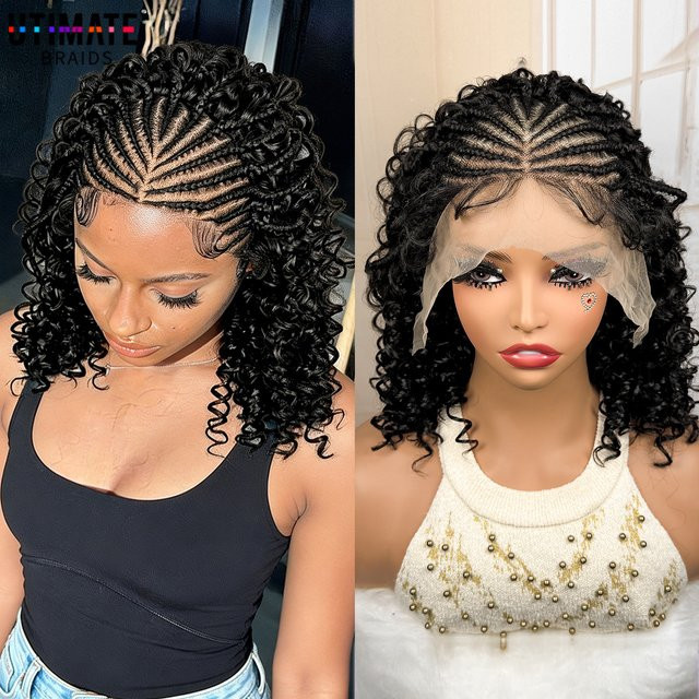 Utimate Lace Front Braids Perücke, synthetisch, 16 Zoll, Damen - Bild 1