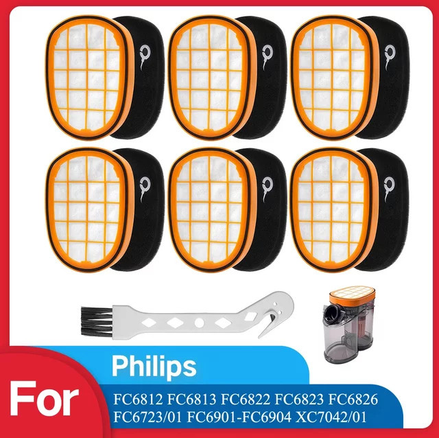 Philips FC5005/01 Ersatzfilterzubehör für verschiedene Modelle wie FC6812 FC6813 FC6822 FC6823 FC6826 FC6723/01 FC6901-FC6904 und XC7042/01 - Bild 1