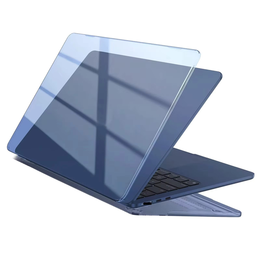 EooCoo Crystal Midnight Schutzhülle für MacBook Air 15 Zoll (Modelle 2023-2025, A3241, A3114, A2941) in Schwarz und Blau - Bild 5