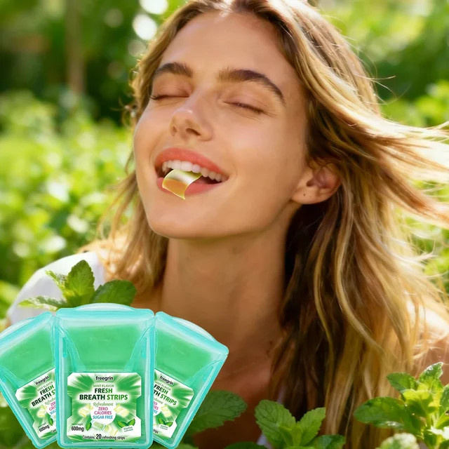 FREEGRIN Cool Mint Pocketpaks Atemstreifen, 20 Streifen - Bild 1