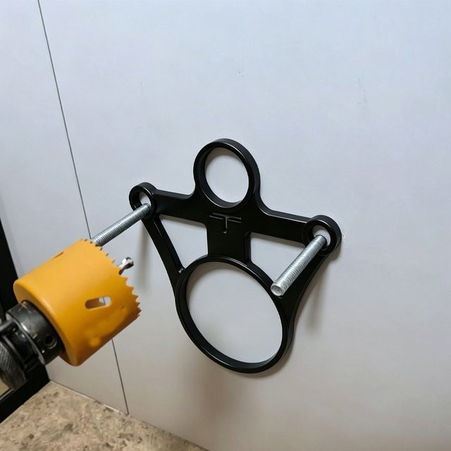 Toiletten-Installationspositionierungsschablone und Rohrleitungs-Ortungsgerät für die Badezimmer-Renovierung in Schwarz, Breite: 23,0 cm, Höhe: 15,0 cm, Tiefe: 23,0 cm - Bild 1