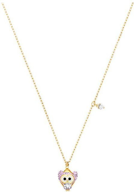 Swarovski Halskette, Eule, Kristall, Weiß, Gold, Damen - Bild 1