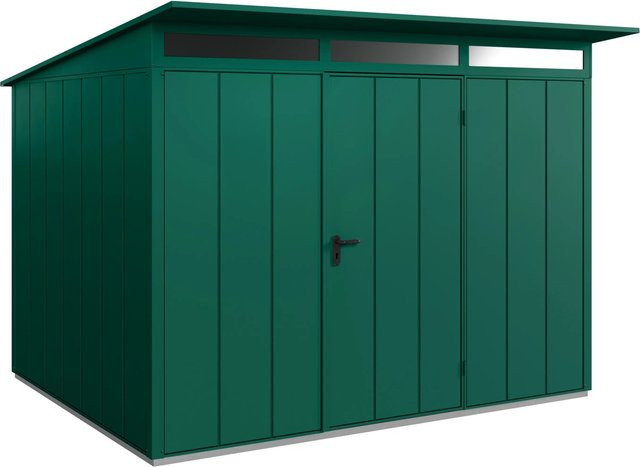 Hörmann Gerätehaus Elegant mit Pultdach und Einzeltür in Moosgrün, B/H/T: 302,8 x 232,3 x 238 cm - Bild 1