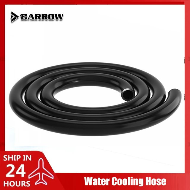 Barrow Wasserkühler-Silikonkautschukschlauch RGBS-B, Schwarz, Innendurchmesser 9–10 mm, 1 Meter - Bild 1
