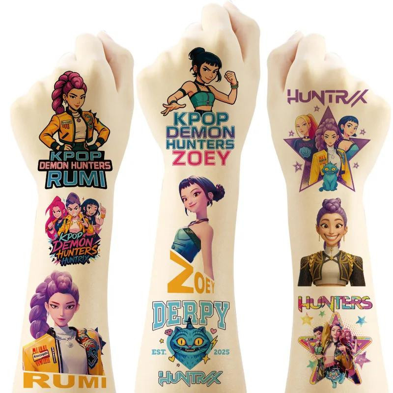 Dämonen-Filmjäger Temporäre Tattoos Abnehmbare Tattoo-Sticker - Bild 2