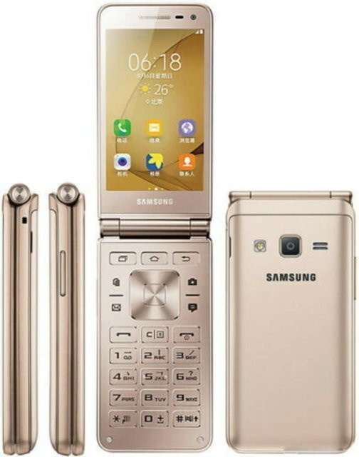 Samsung Galaxy Folder 2 G160N Refurbished Smartphone Gold mit 32 GB ROM und 2 GB RAM 4G LTE - Bild 1