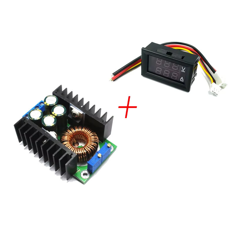 Si Tai&SH Gleichstrom Leistungsmodul mit Digital Voltmeter und Ampere Meter Dual Display, Aufwärts- und Abwärtswandler, 0-100V, 10A, 300W/150W - Bild 2