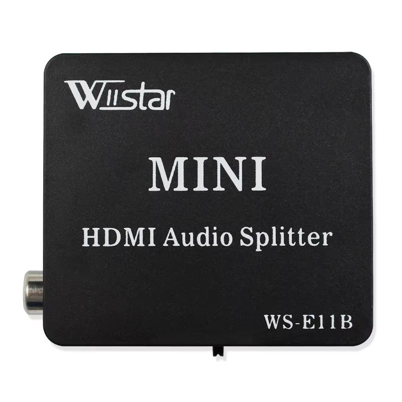 Wiistar HDMI Audio Video Extractor Konverter mit HDMI zu HDMI und optischem SPDIF Ausgang, 2.0/5.1 CH Audio Splitter Adapter, Schwarz - Bild 3