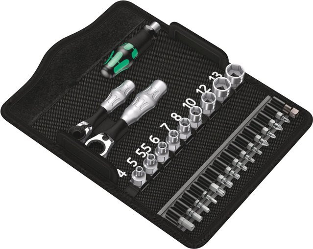 Wera Zyklop Mini 2 Kraftform Kompakt Steckschlüsselsatz 1/4 Zoll, 27-teilig - Bild 1