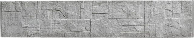 Beckers Betonzaun-Platte Flagstone in Betongrau, B/H/T: 200 x 38,5 x 3 cm - Bild 1