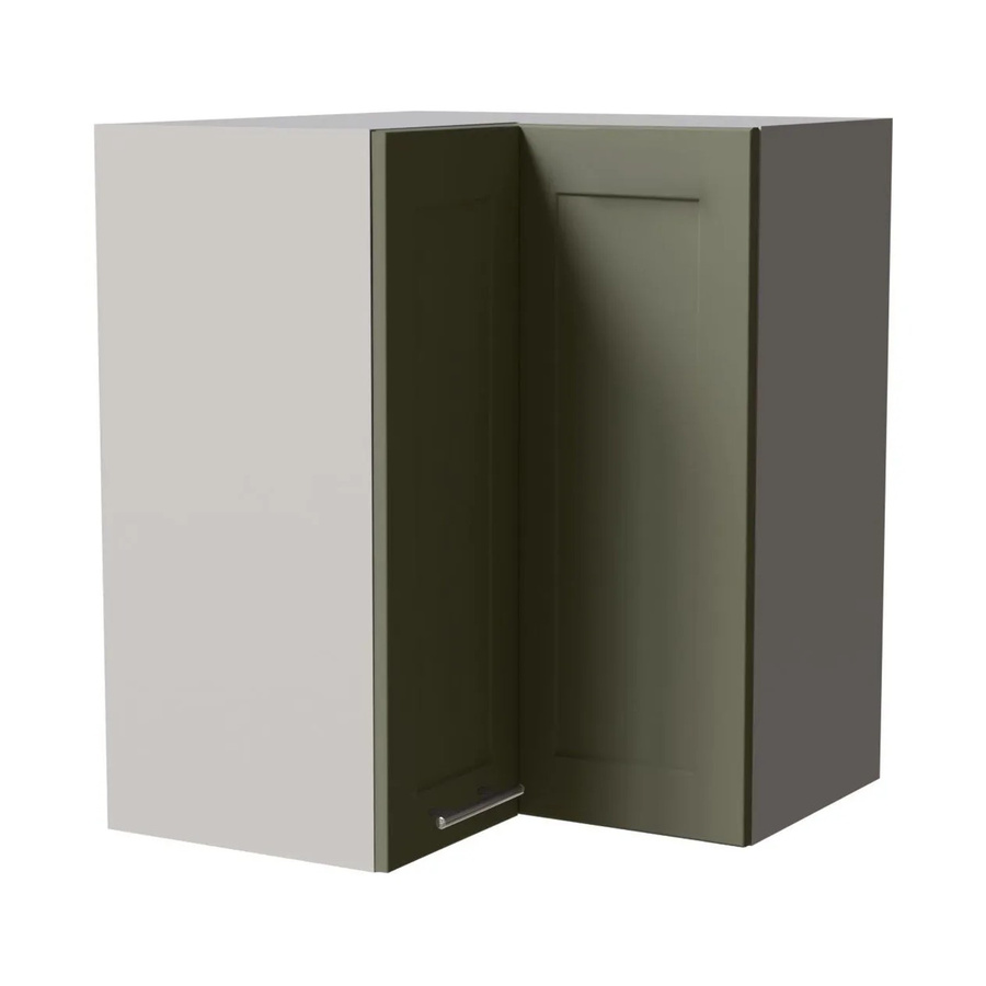 Feldmann-Wohnen Eckhängeschrank Oslo in Grau und Reed Green Matt, B/T/H: 60 x 60 x 72 cm - Bild 2