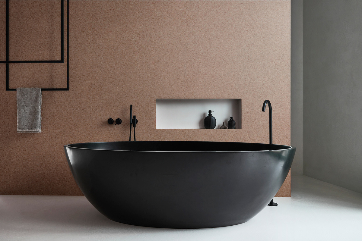 Omexco Wallpaper Allure RIV50 abstrakte Vlies Tapete mit Streifenmuster modern und waschbar - Bild 1