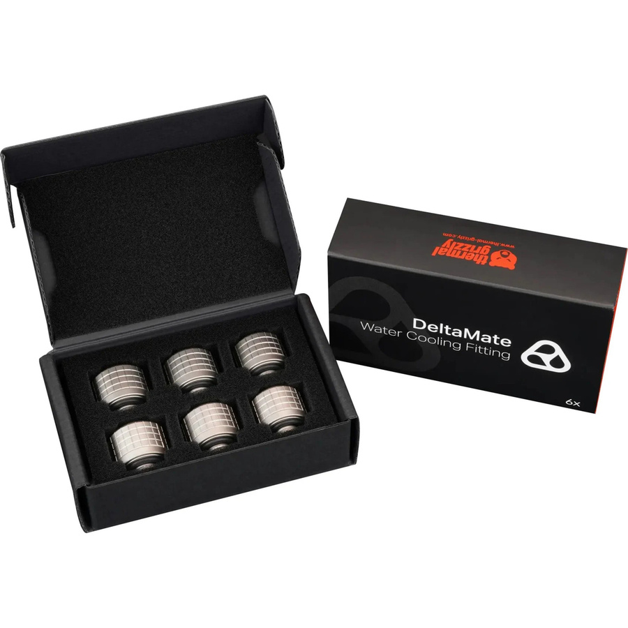 Thermal Grizzly DeltaMate Fitting ST16 Verbindung in Silber - Bild 1