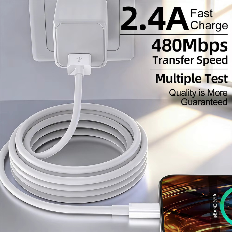 LAIHONEN USB-A auf Lightning Ladekabel MFi-zertifiziert, weiß, kompatibel mit iOS iPhone 14 13 12 11 X - Bild 2