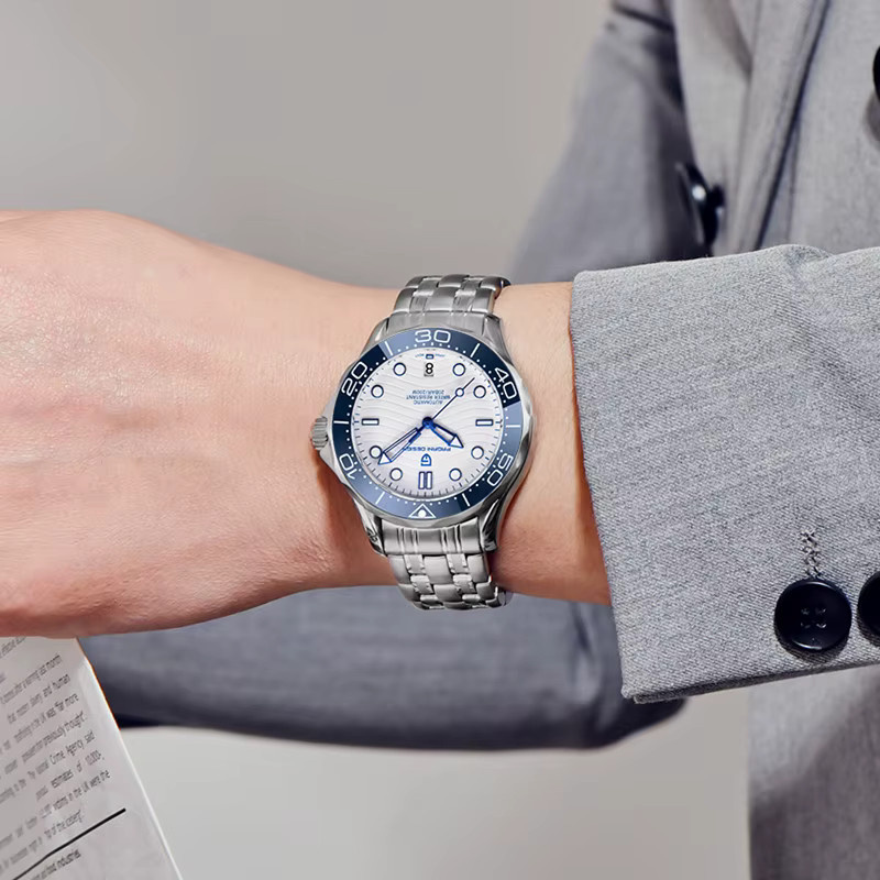 PAGANI DESIGN Armbanduhr Edelstahl, Keramiklünette, Saphirglas, Herren - Bild 4