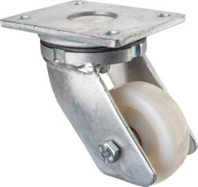 BS Schwerlastrolle RR100.B15.103 aus Kunststoff in Silber - Bild 1
