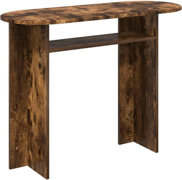 vidaXL Konsolentisch mit Speicher in Geräucherte Eiche, modern, B/T/H: 100 x 39,5 x 75 cm - Bild 1