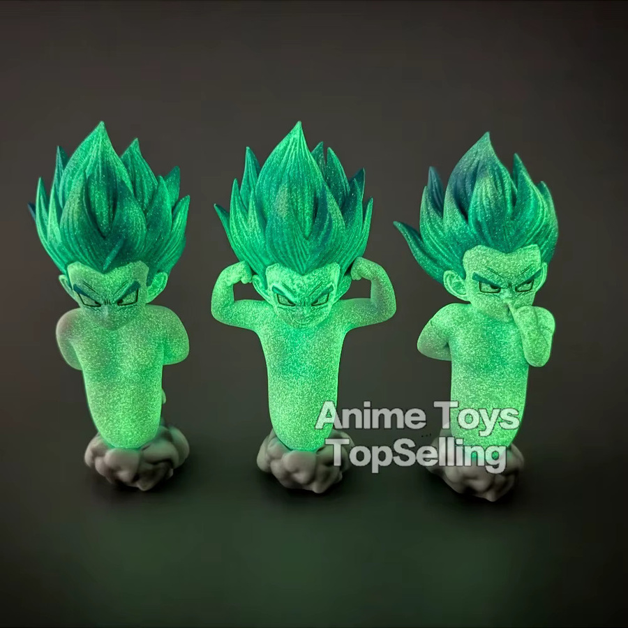 Bandai Dragon Ball Z Anime Figur Gotenks Nachtleuchtende PVC Statue, Höhe: 14,5 cm - Bild 3