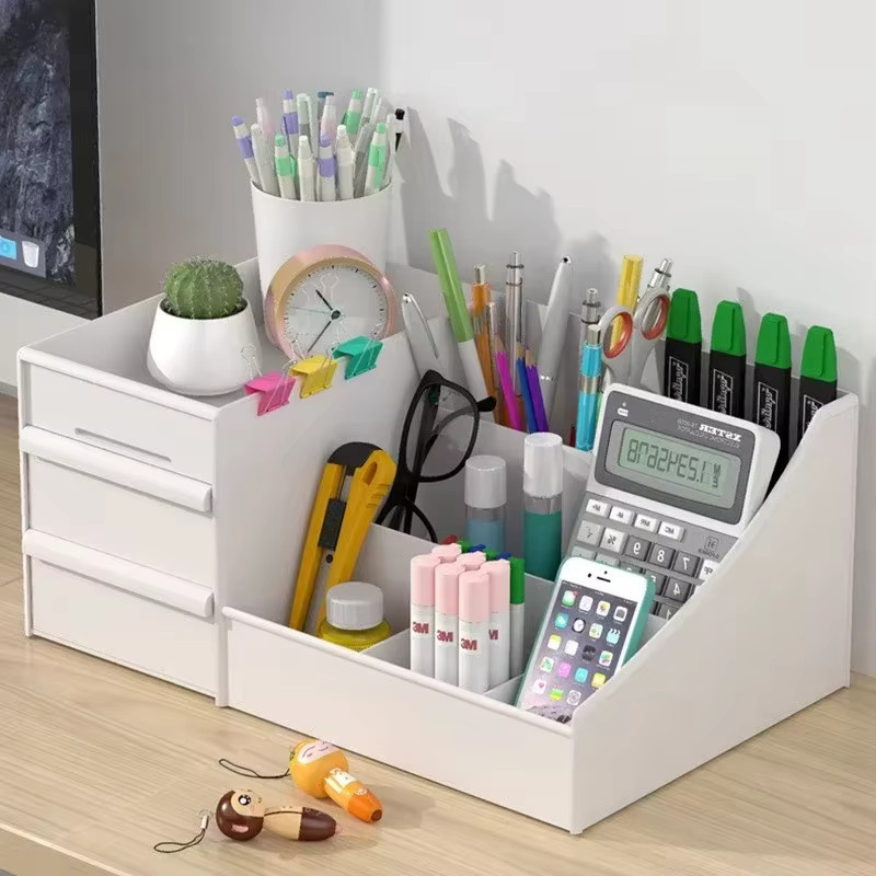 Tongyue Make-up Organizer Box aus Kunststoff in Weiß mit Schubladen zur Kosmetik-Aufbewahrung - Bild 2