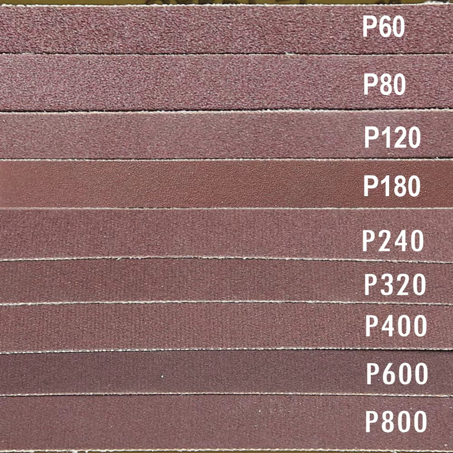 5 Stück Schleifbänder RAMS BRALIN für 72 Zoll Bandschleifer und Messerschleifer, Körnung P40-P1500, B/H: 50 x 1829 mm, Farbe: Braun - Bild 4