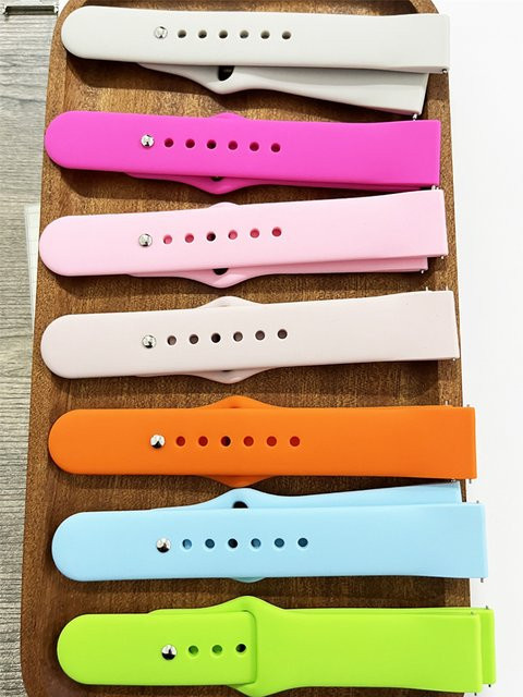 Uhrenarmband Silikon, klassisch, Unisex - Bild 1