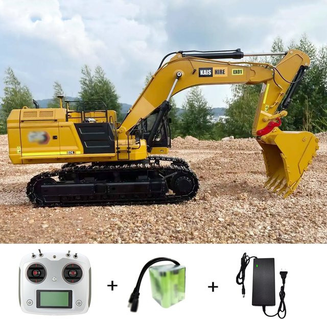 SMODELF Bagger, Metall, ferngesteuert, Gelb - Bild 1