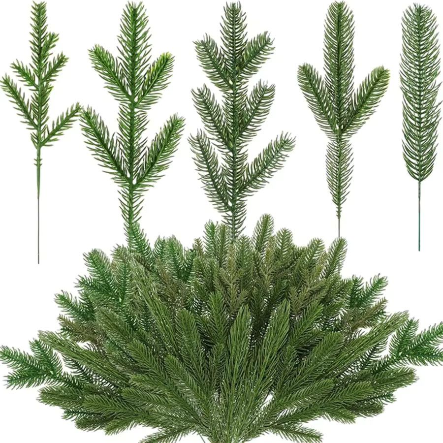 Smr Künstliche Pflanzen in Grün als dekoratives Zubehör für Weihnachten, Hochzeit und Outdoor-Dekoration - Bild 2