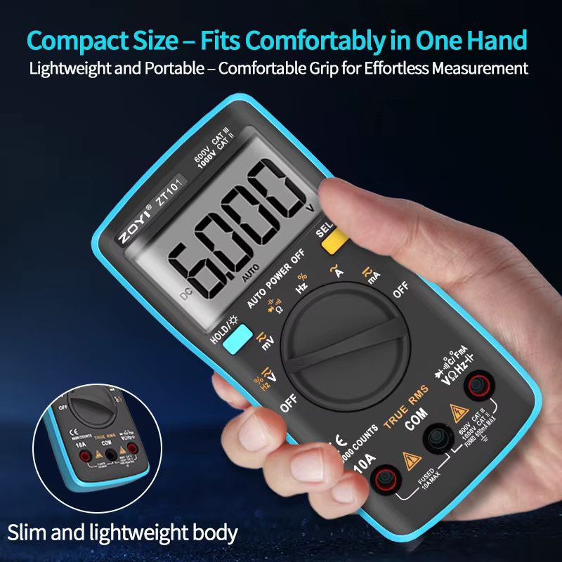 Zoyi ZT100 und ZT101 digitale Multimeter mit automatischer Bereichswahl für hochpräzise Messungen - Bild 3