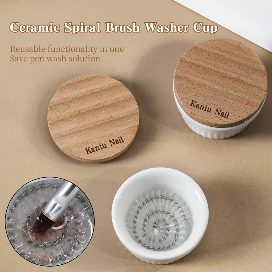 KANIU Smooth Brush Cleaner Cup, Reinigungsbecher für Pinsel, Unisex - Bild 2